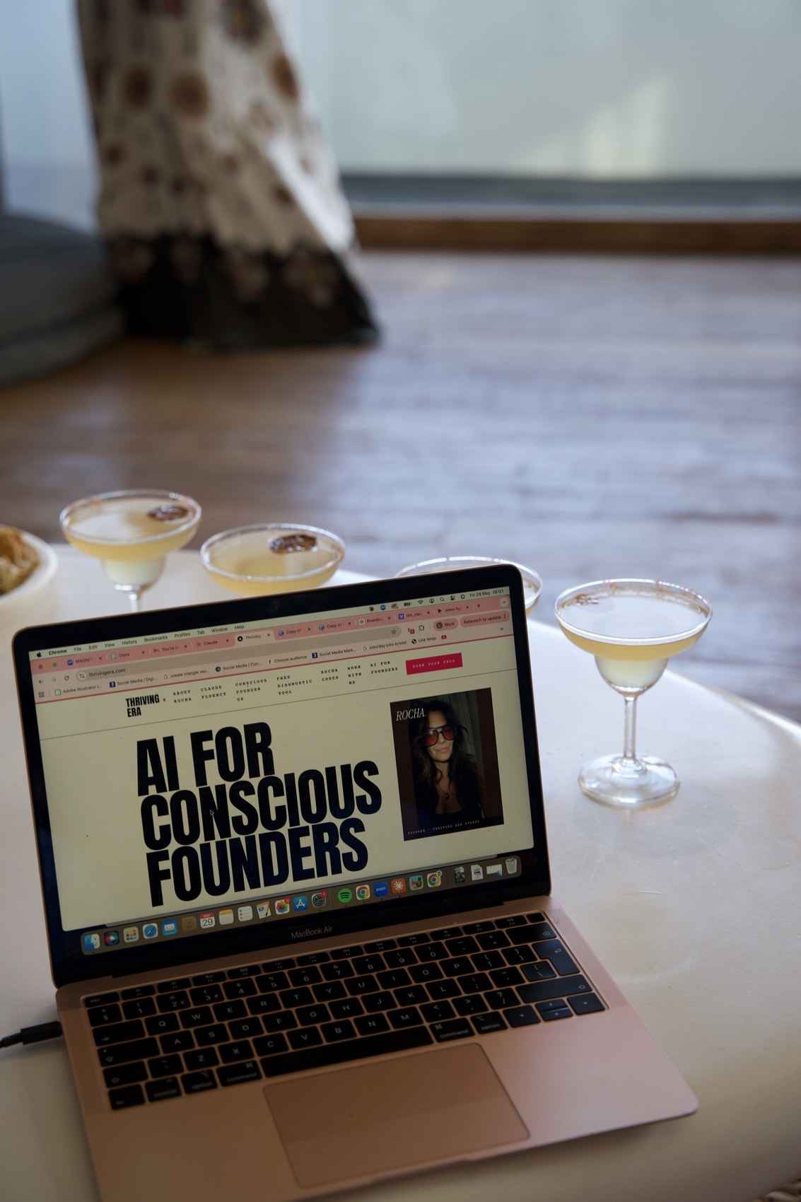 Conscious Founder OS running on a laptop